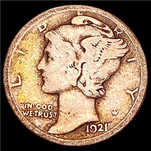 1921-D Mercury Dime NICELY CIRCULATED