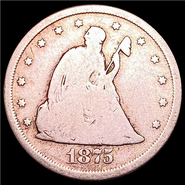 1875-CC Twenty Cent Piece NICELY CIRCULATED