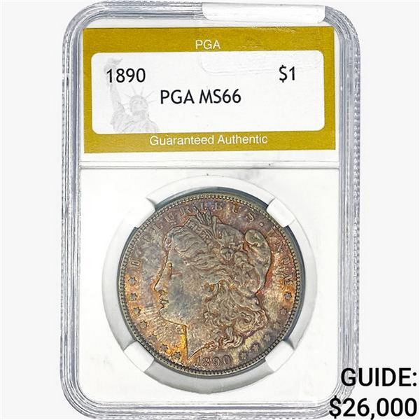 1890 Morgan Silver Dollar PGA MS66