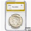 1921 Silver Peace Dollar PGA MS63