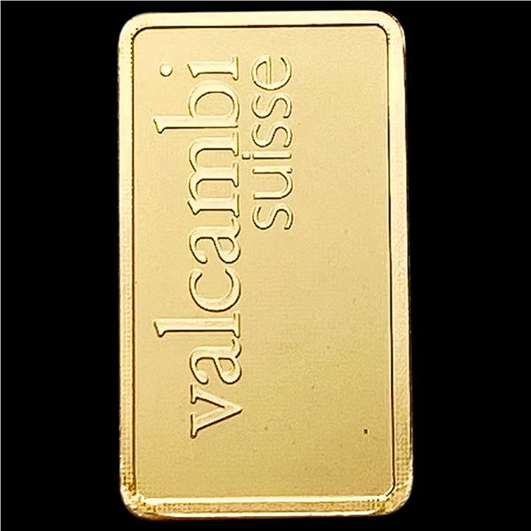 Valcambi 1G .9999 Fine Gold Bar