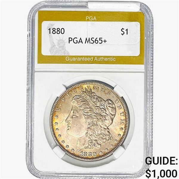 1880 Morgan Silver Dollar PGA MS65+