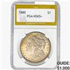 1880 Morgan Silver Dollar PGA MS65+