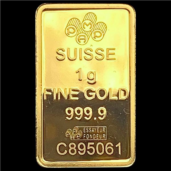 Pamp Suisse 1G .9999 Fine Gold Bar