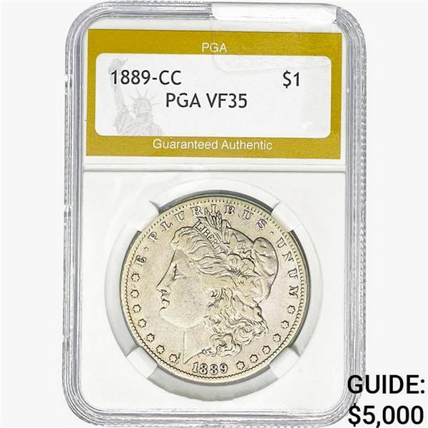 1889-CC Morgan Silver Dollar PGA VF35