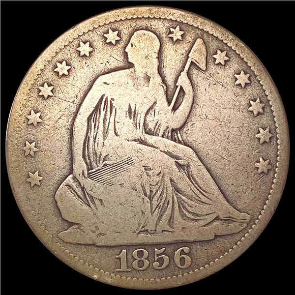 1856 Seated Liberty Half Dollar NICELY CIRCULATED