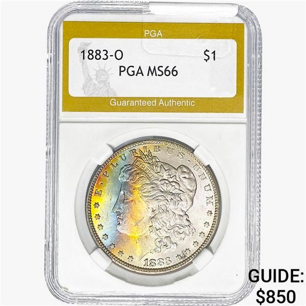 1883-O Morgan Silver Dollar PGA MS66