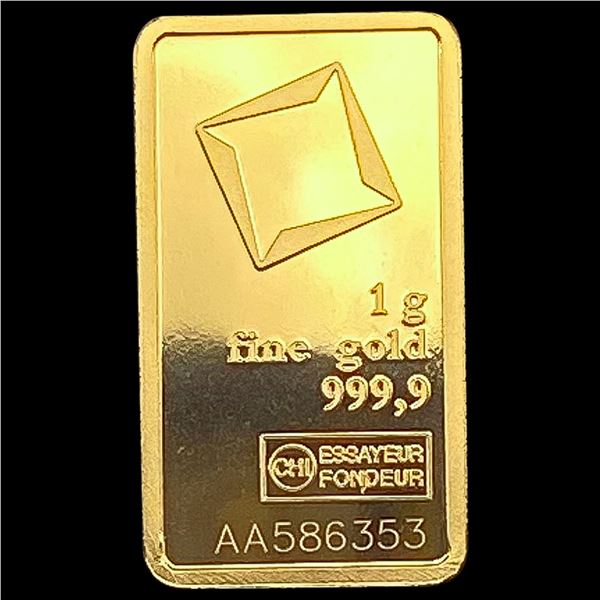 Pamp Suisse 1G .9999 Fine Gold Bar