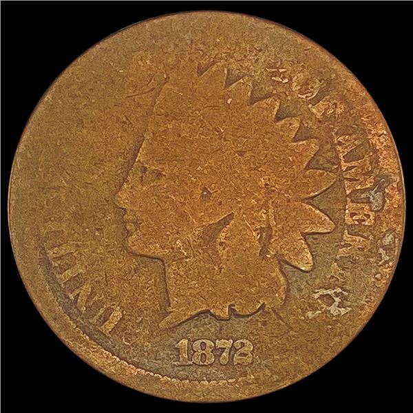 1872 Indian Head Cent NICELY CIRCULATED