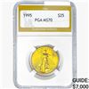 Image 1 : 1995 1/2oz $25 AGE PGA MS70