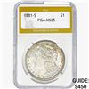 Image 1 : 1881-S Morgan Silver Dollar PGA MS65