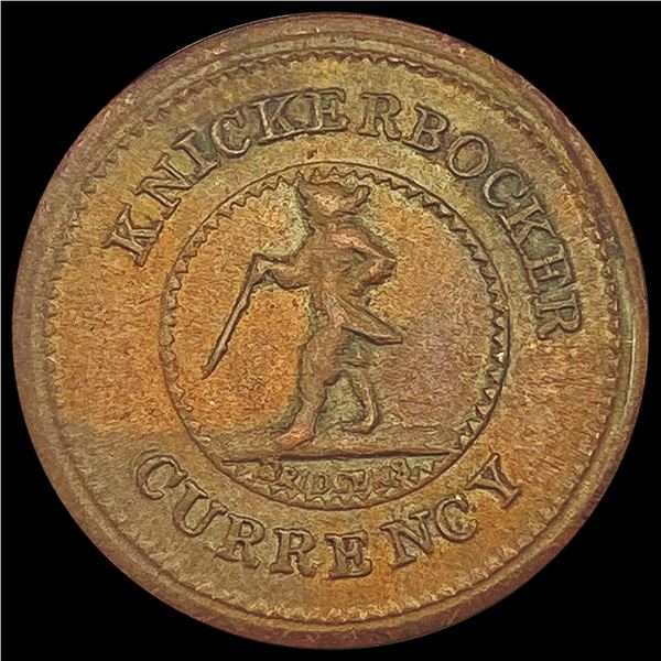 NA Knickerbocker coin NEARLY UNCIRCULATED