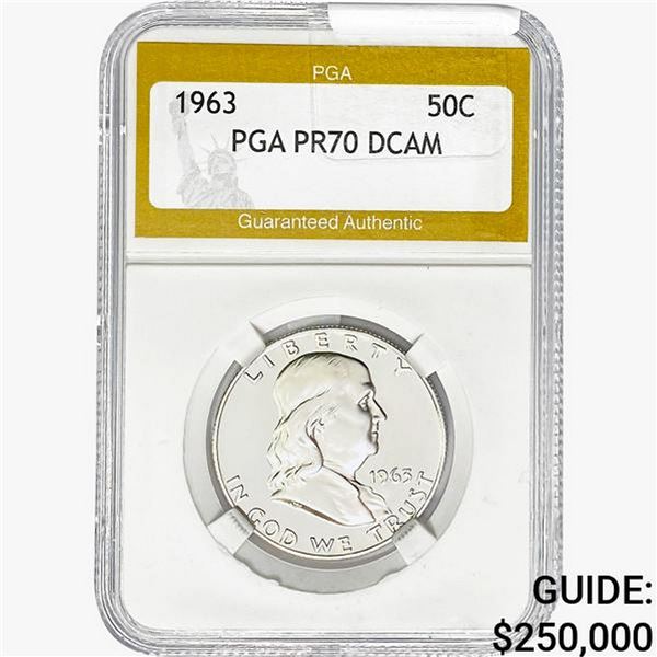 1963 Franklin Half Dollar PGA PR70 DCAM