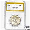 Image 1 : 1946 Iowa Half Dollar PGA MS68
