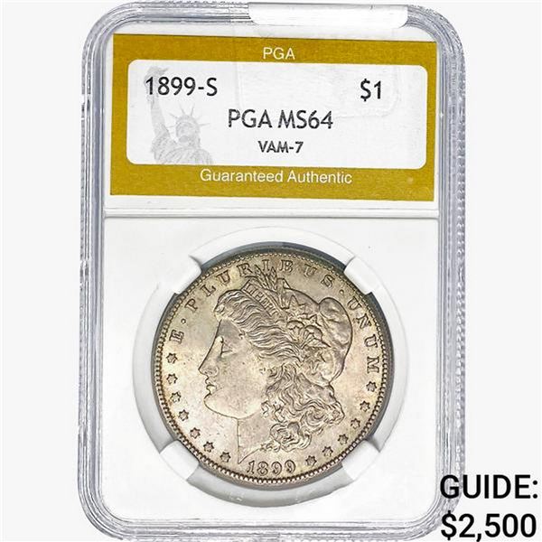 1899-S Morgan Silver Dollar PGA MS64 VAM-7