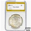 Image 1 : 1881-S Morgan Silver Dollar PGA MS65
