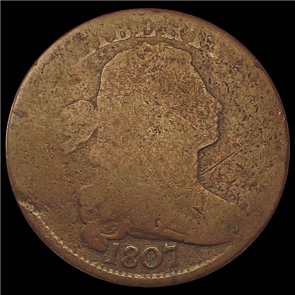 1807 Draped Bust Large Cent NICELY CIRCULATED