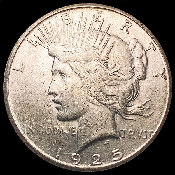 1925-S Silver Peace Dollar CLOSELY UNCIRCULATED