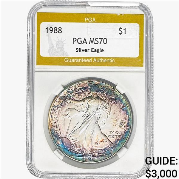 1988 Walking Liberty Half Dollar PGA MS70