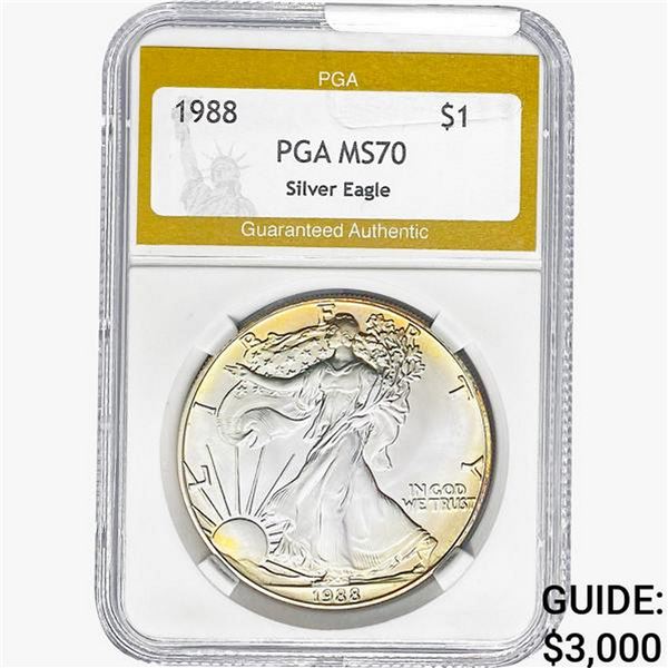 1988 Walking Liberty Half Dollar PGA MS70