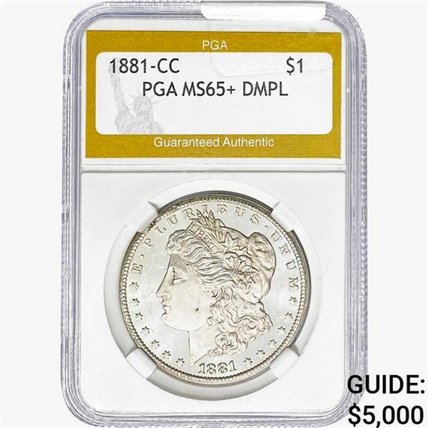 1881-CC Morgan Silver Dollar PGA MS65+ DMPL