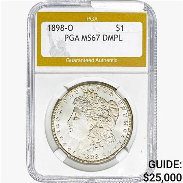 1898-O Morgan Silver Dollar PGA MS67 DMPL