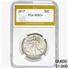 Image 1 : 1917 Walking Liberty Half Dollar PGA MS63+