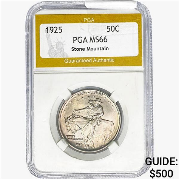 1925 Stone Mountain Half Dollar PGA MS66