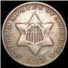 Image 1 : 1853 Silver Three Cent LIGHTLY CIRCULATED