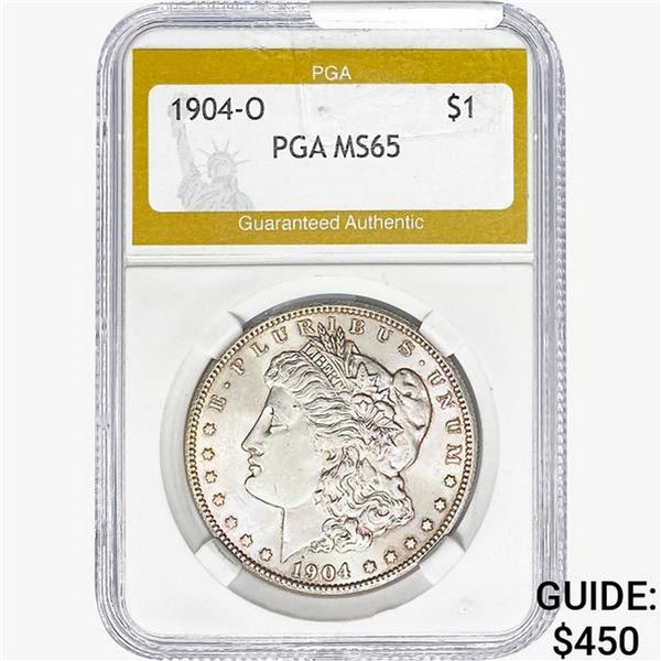 1904-O Morgan Silver Dollar PGA MS65