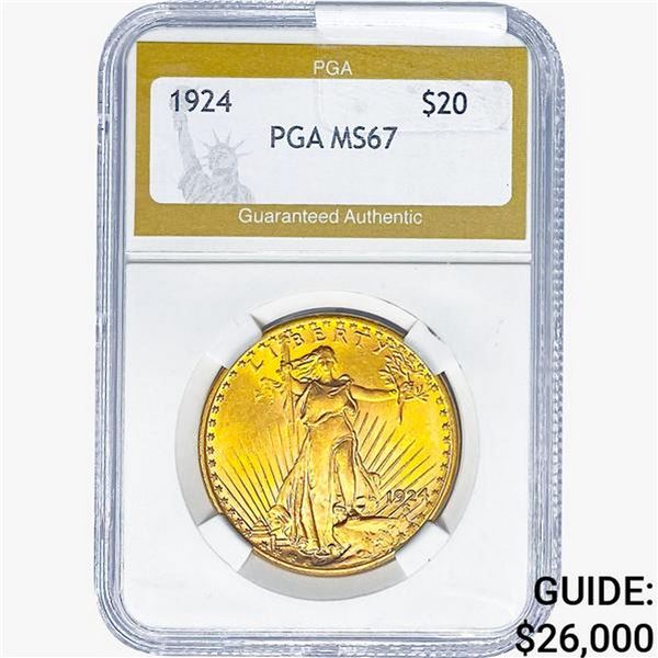 1924 $20 Gold Double Eagle PGA MS67