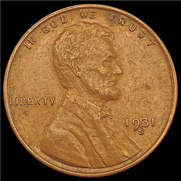 1931-S Wheat Cent NEARLY UNCIRCULATED
