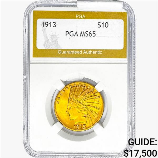 1913 $10 Gold Eagle PGA MS65