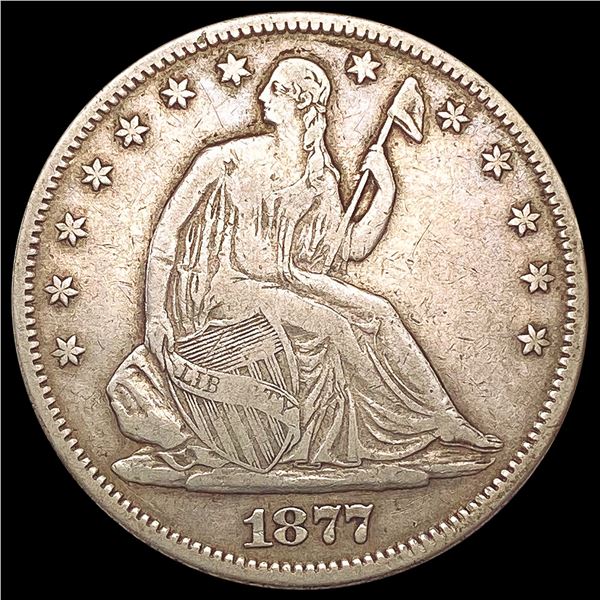 1877-S Seated Liberty Half Dollar LIGHTLY CIRCULATED