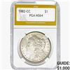 Image 1 : 1882-CC Morgan Silver Dollar PGA MS64