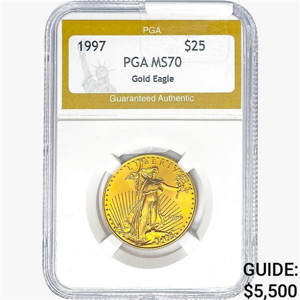 1997 1/2oz $25 AGE PGA MS70