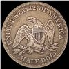Image 2 : 1843 Seated Liberty Half Dollar LIGHTLY CIRCULATED