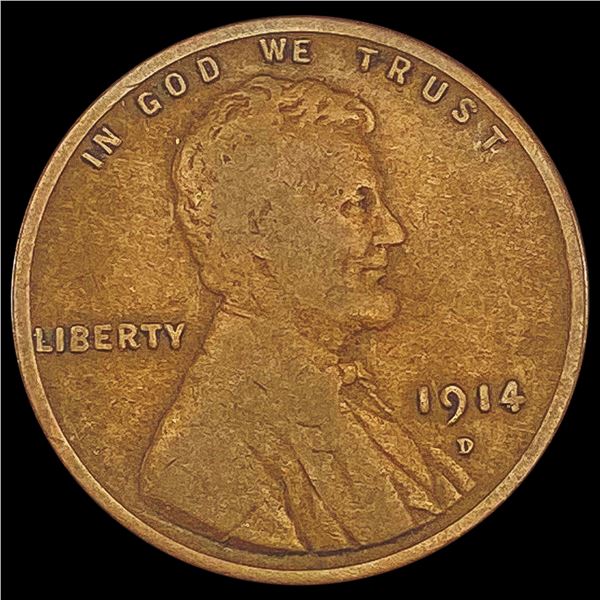 1914-D Wheat Cent NICELY CIRCULATED