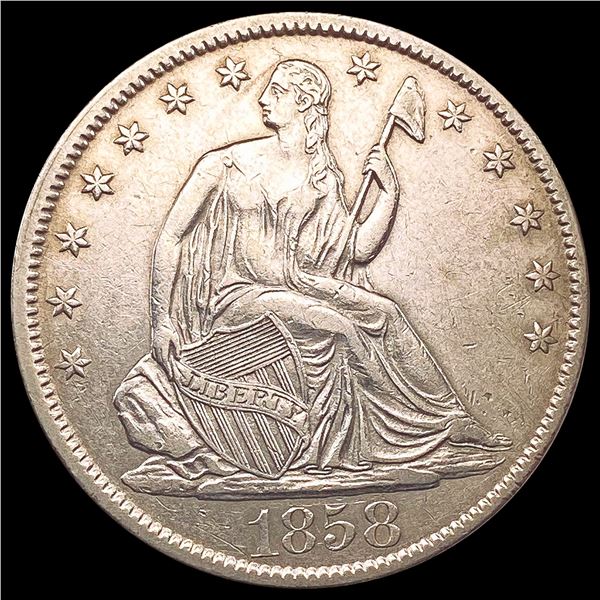 1858-O Seated Liberty Half Dollar NEARLY UNCIRCULATED