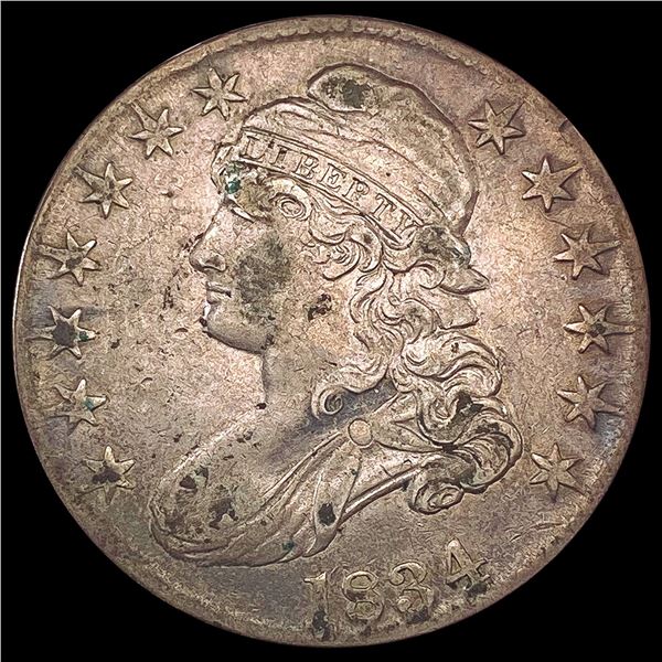 1834 Capped Bust Half Dollar ABOUT UNCIRCULATED