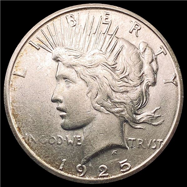 1925-S Silver Peace Dollar CHOICE AU