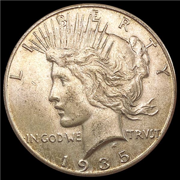 1935-S Silver Peace Dollar CHOICE AU