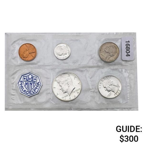 1964 Accented Hair US Proof Set [5 Coins]
