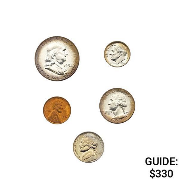 1954 Box Pack US Proof Set [5 Coins]