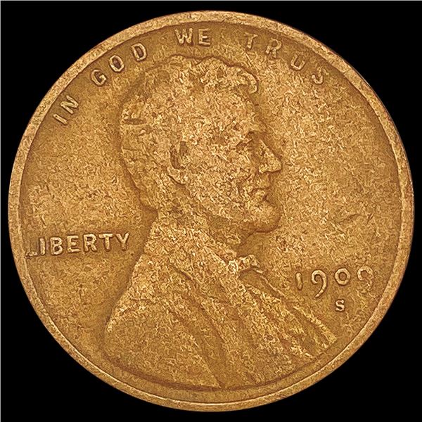 1909-S Wheat Cent NICELY CIRCULATED