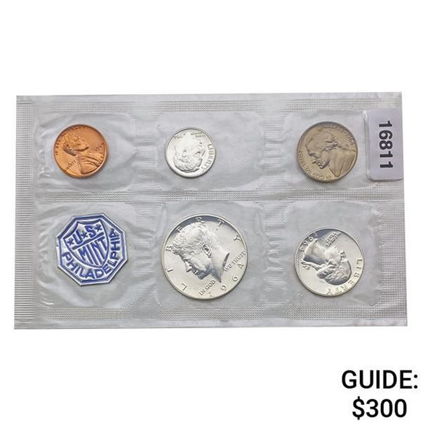 1964 Accented Hair US Proof Set [5 Coins]