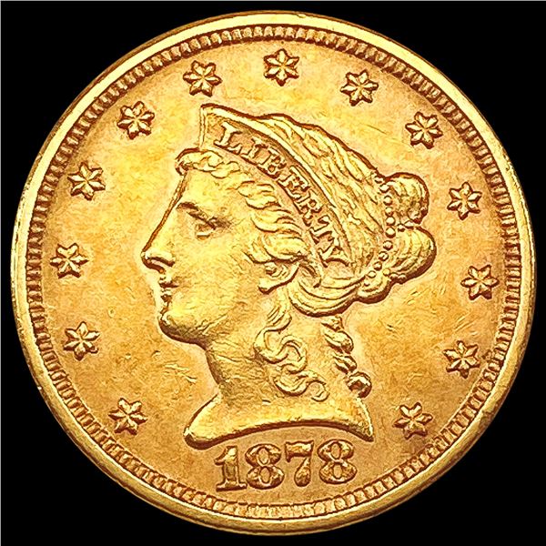 1878 $2.50 Gold Quarter Eagle CLOSELY UNCIRCULATED