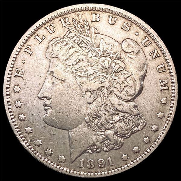 1891-O Morgan Silver Dollar ABOUT UNCIRCULATED