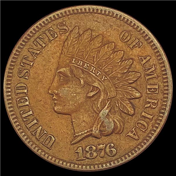 1876 Indian Head Cent NEARLY UNCIRCULATED