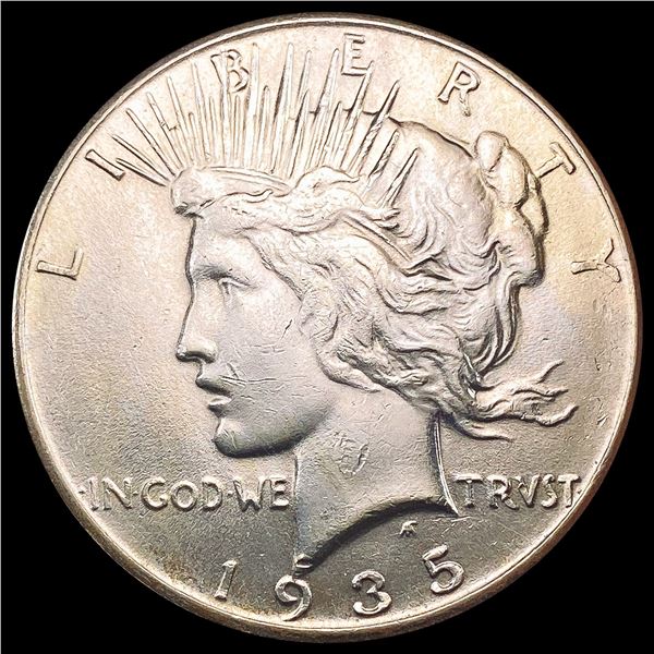 1935 Silver Peace Dollar CLOSELY UNCIRCULATED